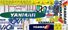 Стикеры для экскаватора Янмар ViO15