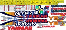 Стикеры для экскаватора Yanmar YB27