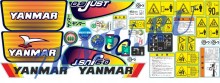 Набор стикеров для экскаватора Янмар 09Just