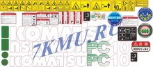 Наклейки Komatsu PC10UU