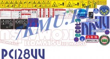 Наклейки Komatsu  PC128UU