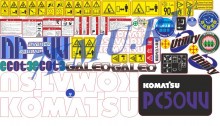 Наклейки Komatsu  PC50UU