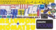 Наклейки Komatsu  PC50UU