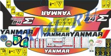 Стикеры для экскаватора Янмар B4-6 Universal