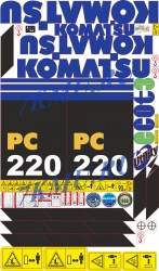 Наклейки Komatsu PC220-7