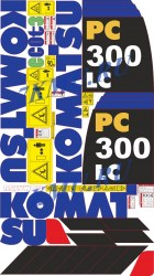 Наклейки Komatsu PC300LC-8