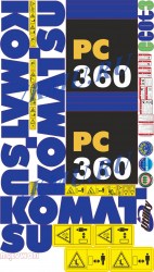 Наклейки Коматцу PC360-7