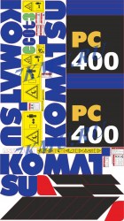 Наклейки Komatsu PW160